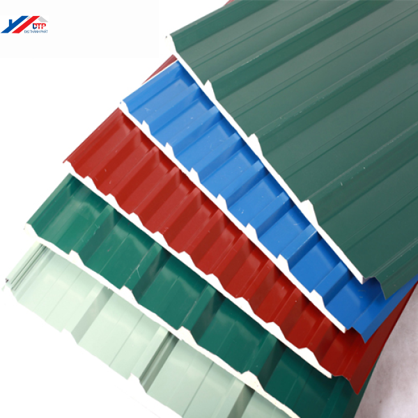 Tôn màu PU các loại 5 sóng vuông 